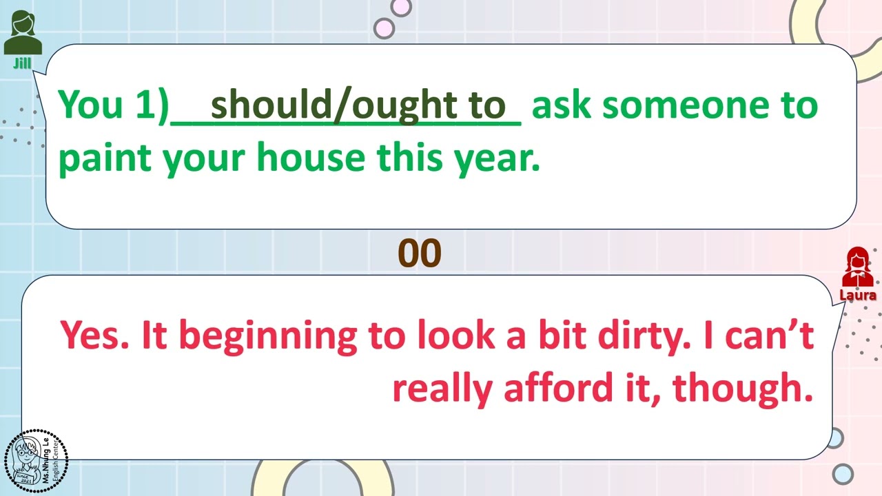 RU4 - Video 58 - Functions of Modal Verbs - Should / ought to / had better