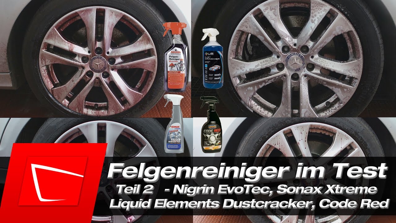 Sonax Xtreme Felgenreiniger, Nigrin EvoTec, Liquid Elements Dustcracker, Surf City Garage Code Red