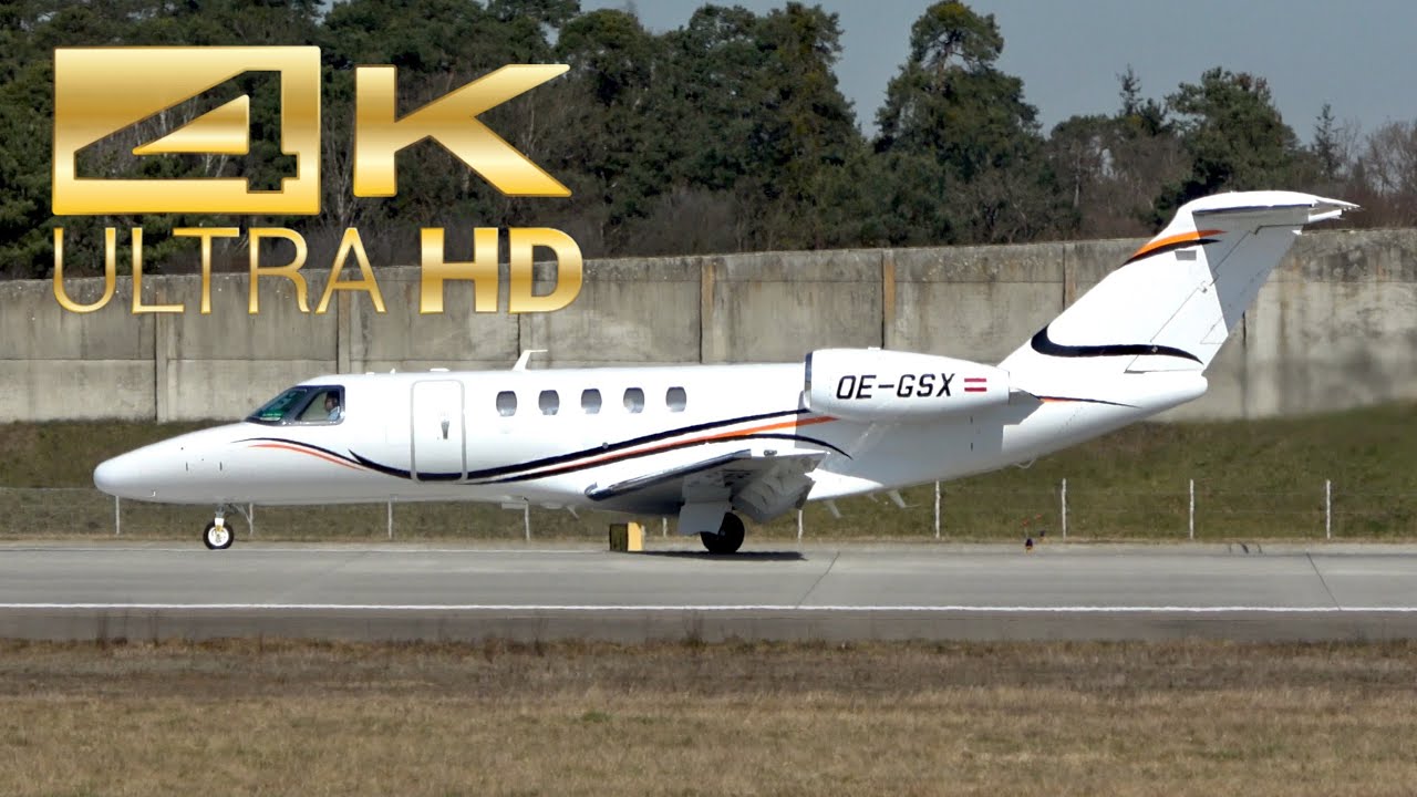(4K) Cessna 525C Citation CJ4 International Jet Management OE-GSX departure Manching Airport ETSI