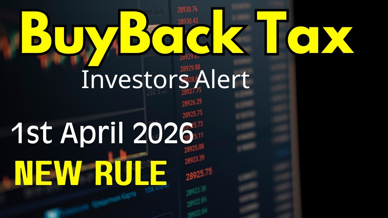 Buyback of Shares New rule FY 26-27|Budget 2026| Taxability on buyback of shares 26-27|