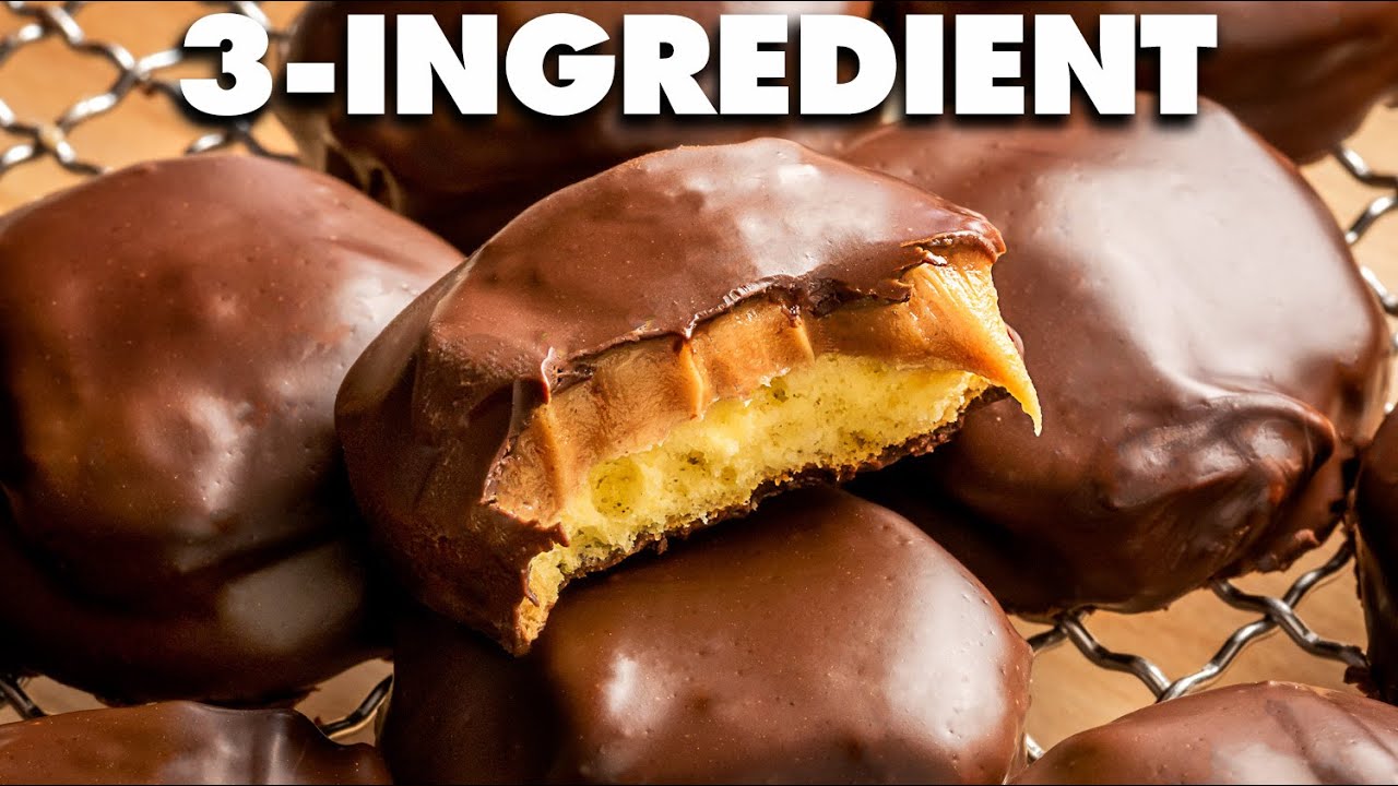 3 Ingredient Tagalongs Recipe - Homemade Girl Scout Tagalong Cookies!
