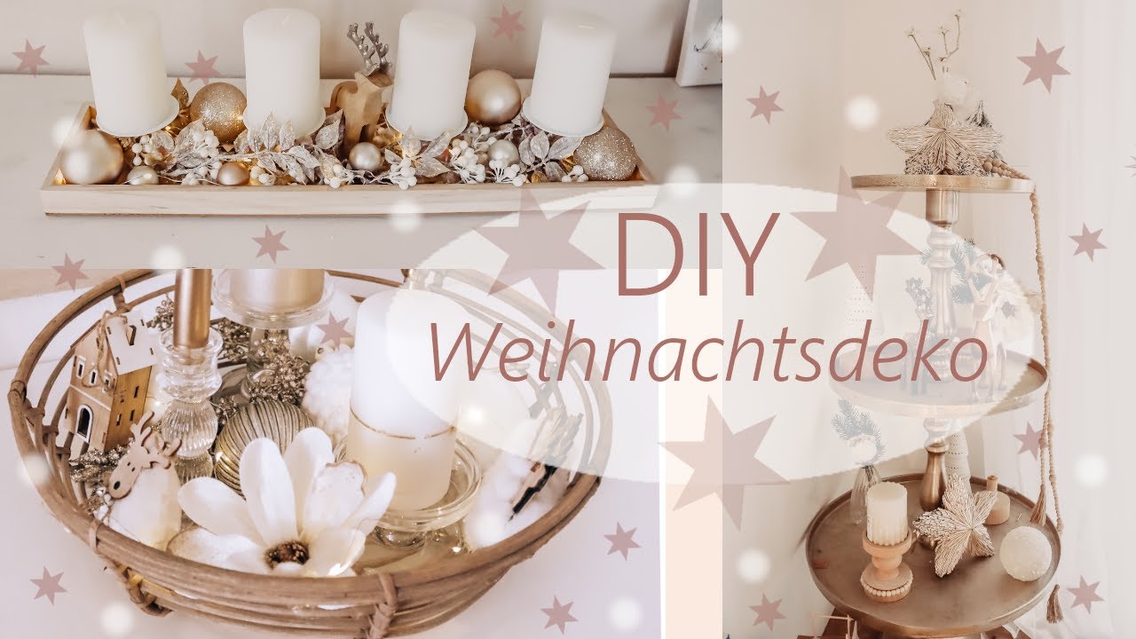 MEINE DIY WEIHNACHTSDEKO IM HAUS I Natur, Glitzer, Gold