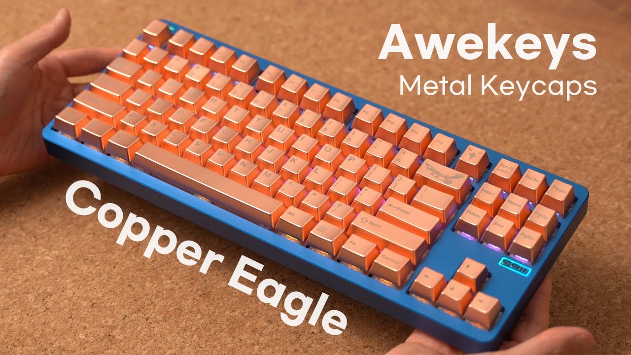 금속으로 만든 키캡을 끼우면 어떤 소리가 날까? Awekeys Copper Eagle 메탈 키캡 리뷰