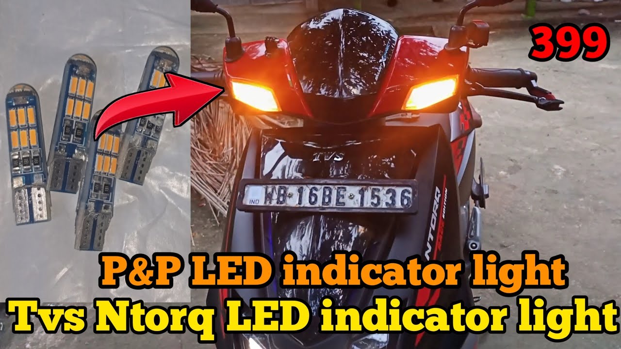 Best LED Indicator light For Tvs Ntorq Bs6 | COB T10 LED Light For Ntorq | Tvs Ntorq Modified