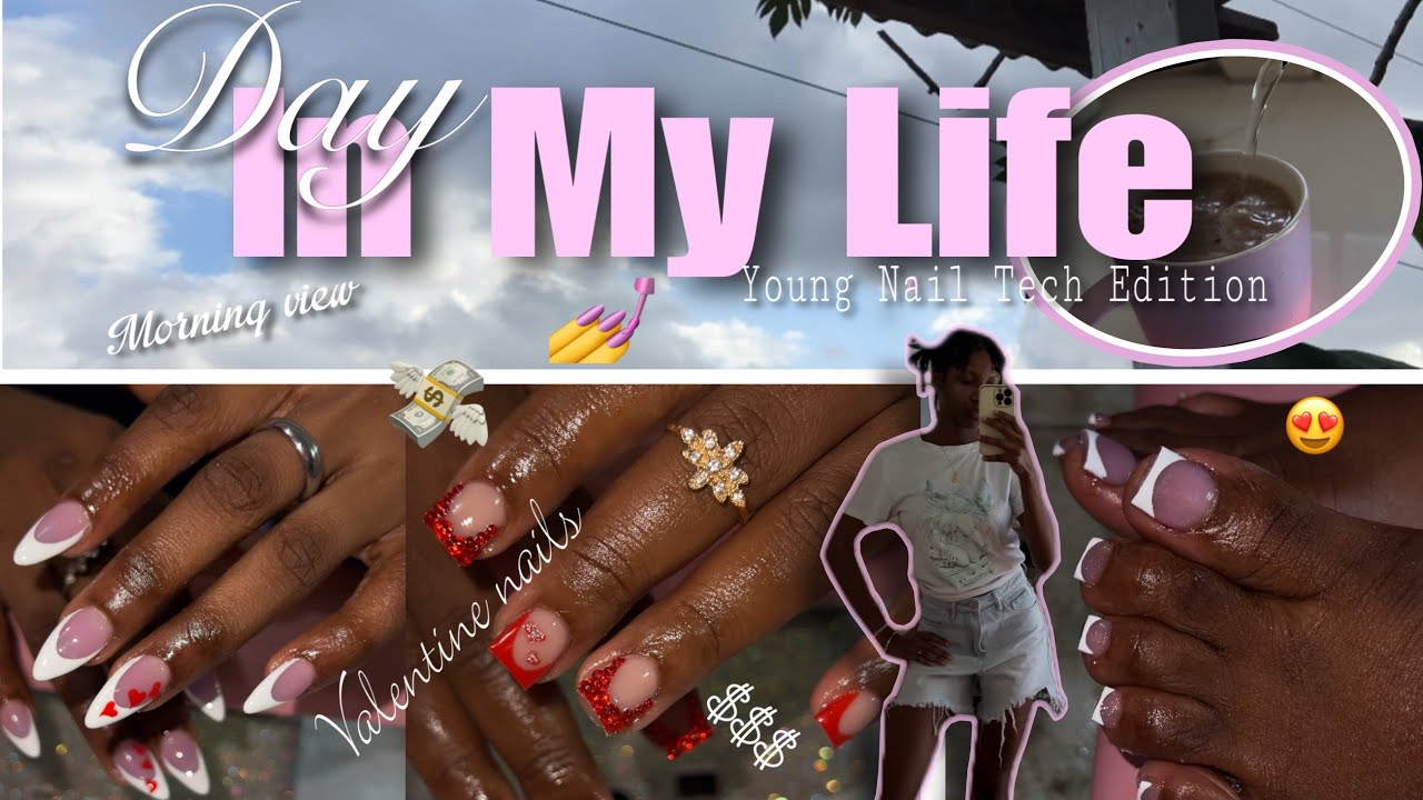Spend a REALISTIC day withh me as a 20 Y/O Nail Tech 💅💰💵