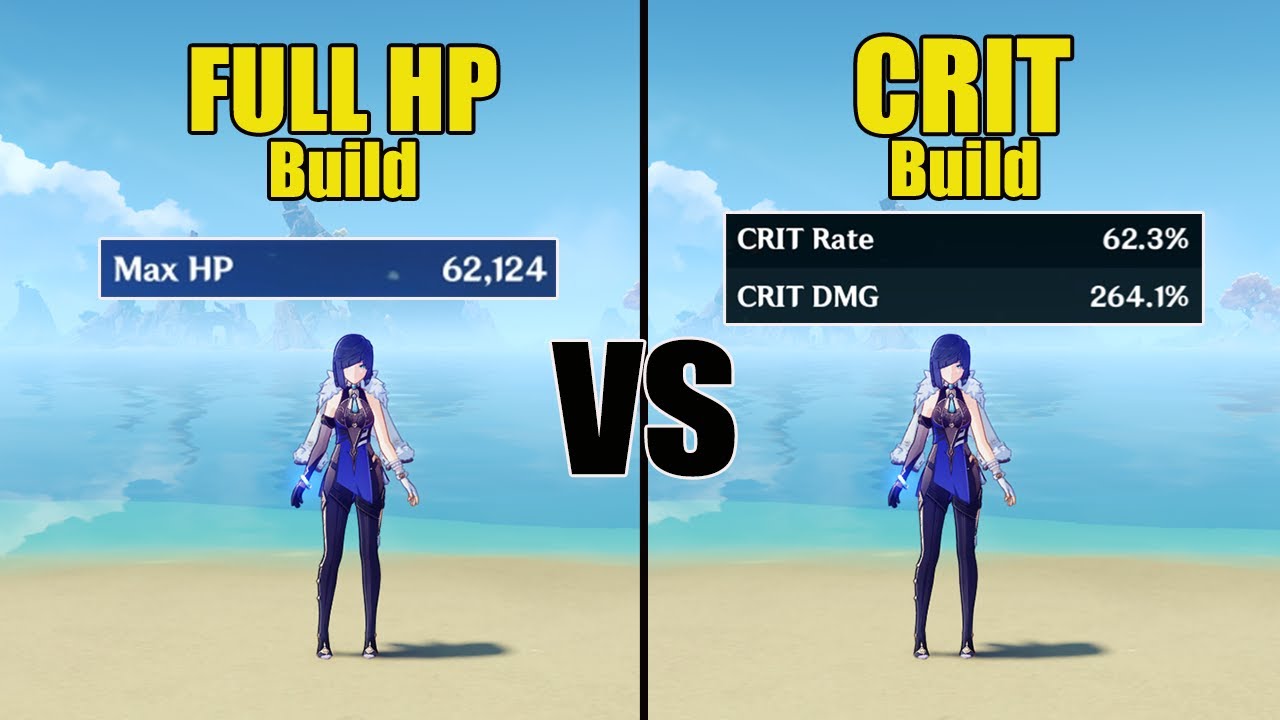 Yelan FULL HP vs CRIT build - BEST Build?? // Genshin impact
