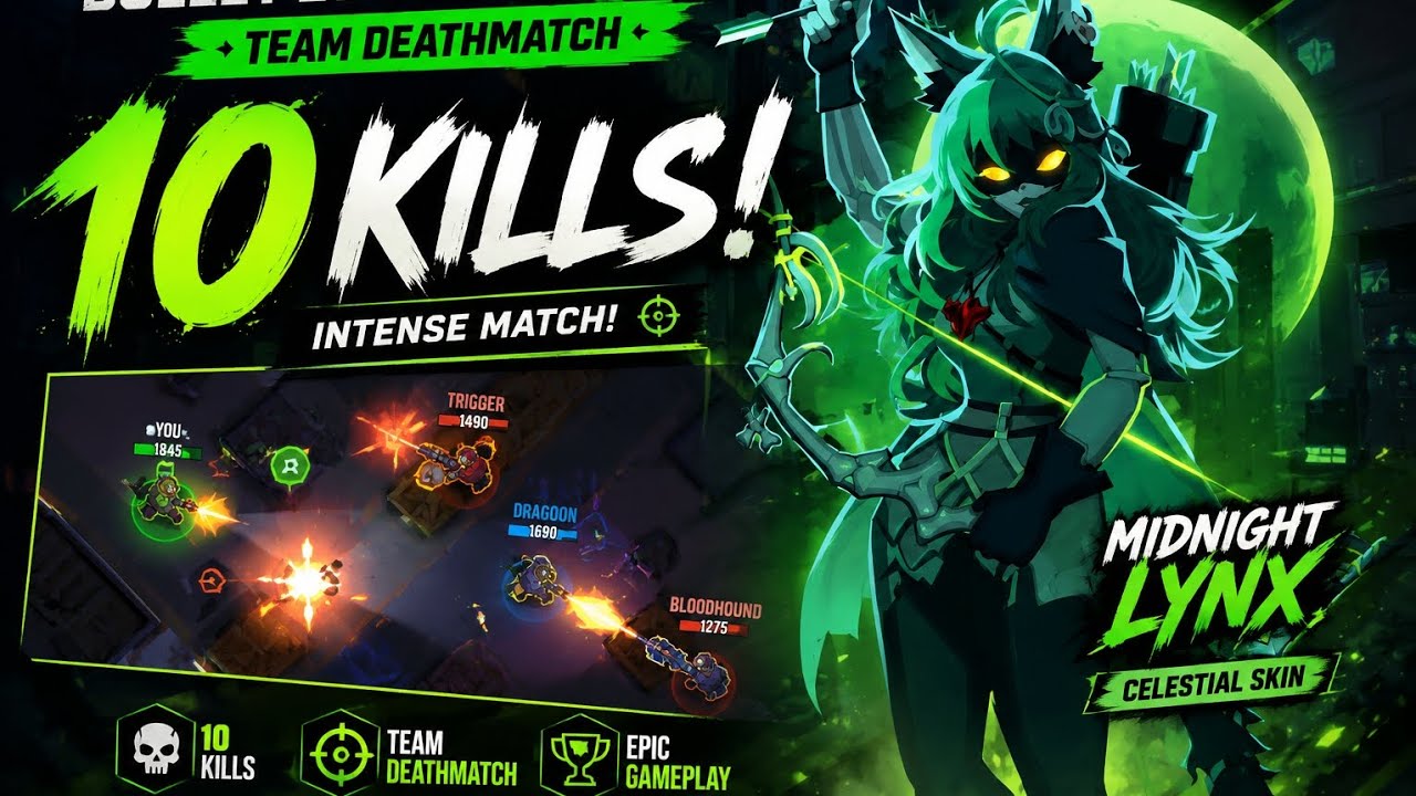 🔥 Midnight Lynx DOMINATES! 10 Kills Team Deathmatch | Bullet Echo