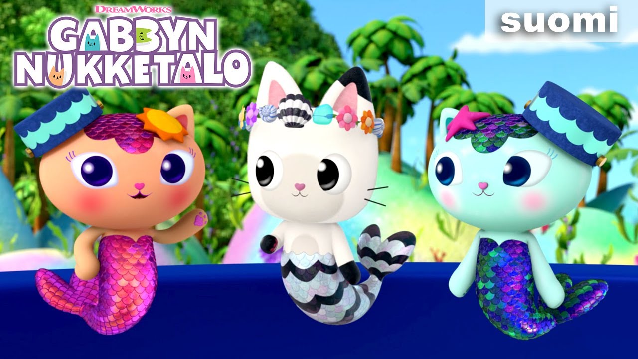 Tapaa kaikki värikkäät merenkisut! 🧜‍♀️ 🌈 I GABBY NUKKETALOSSA I Netflix