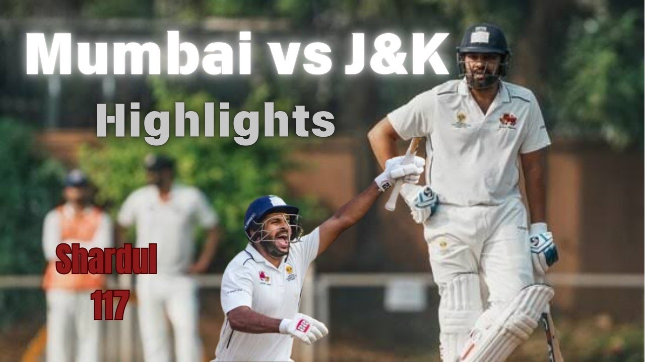 Mumbai vs Jammu Kashmir Full Match highlights | Ranji trophy highlights | J&K Beats Mumbai