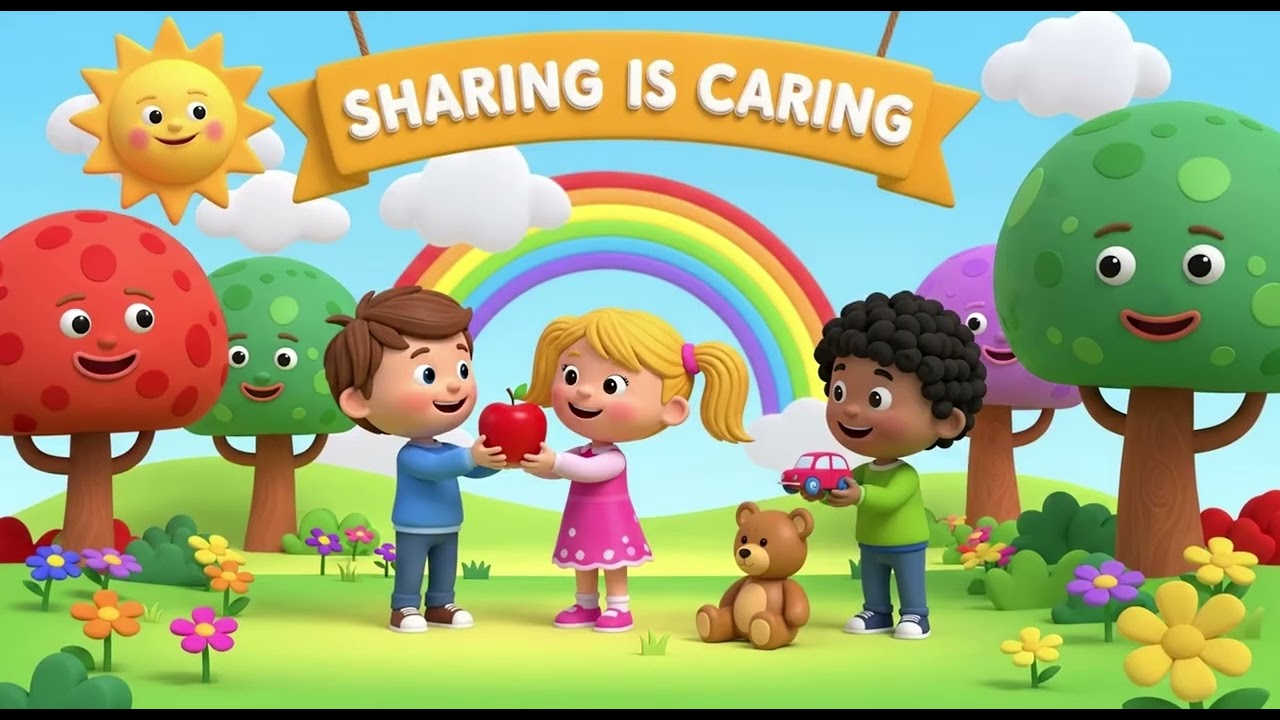 Sharing Is Caring | Nursery Rhymes for Kids | Fun Learning Songs | Kids Melody