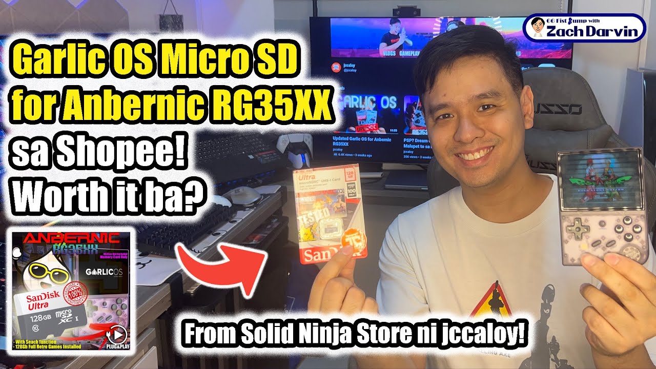 Garlic OS Micro SD Card for Anbernic RG35XX sa Shopee. Worth it ba? From @jccaloy Store! REVIEW