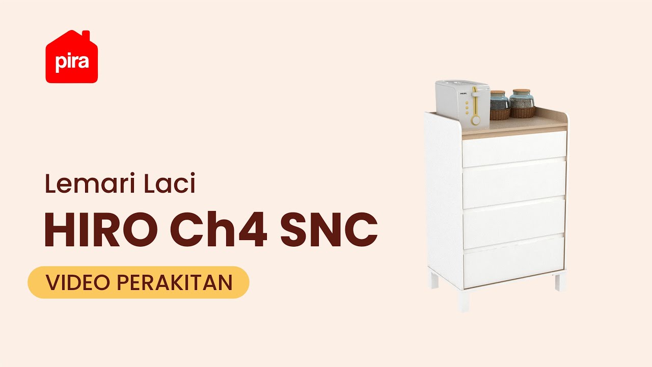 Tutorial Perakitan PIRA METROPOLIS - HIRO CH4 SNC Lemari Laci dengan Sekat / Lemari Susun / Drawer