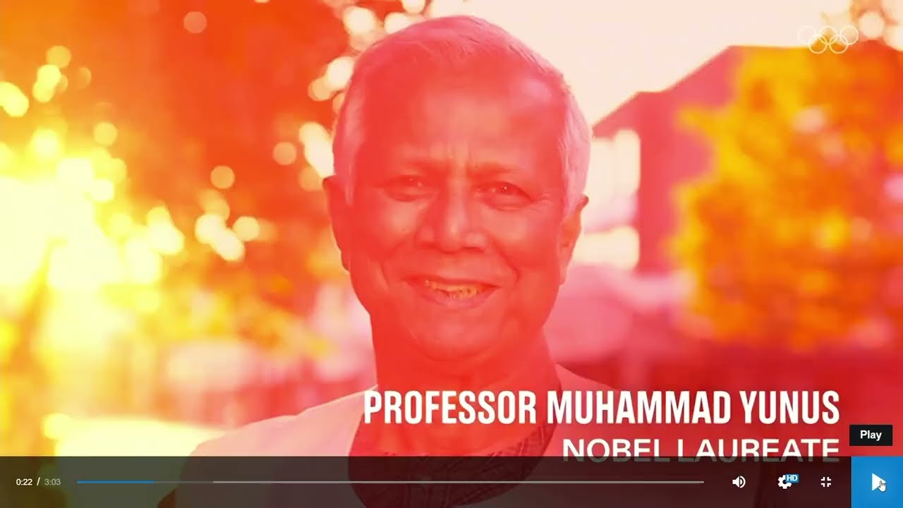 Prof. Muhammad Yunus and the power of football to change the world