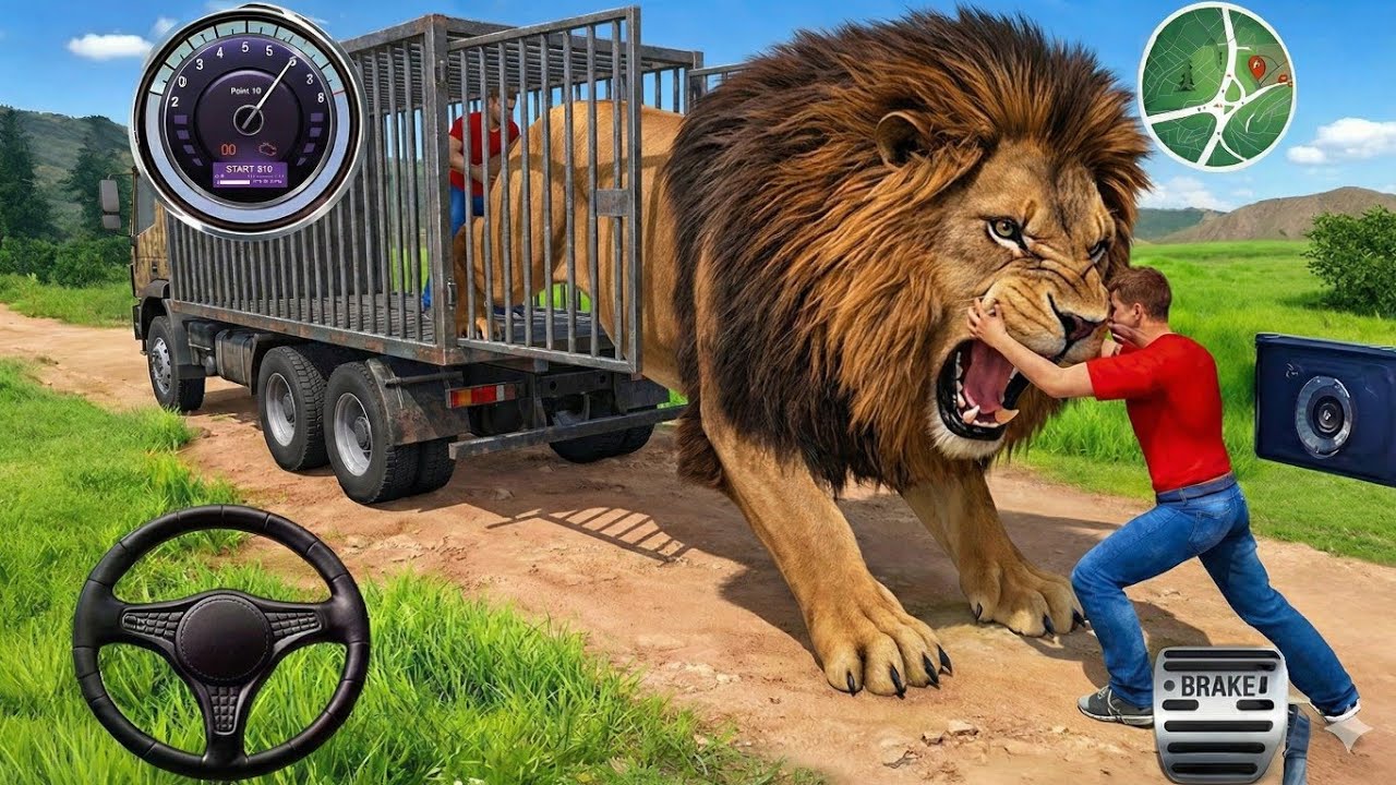 Animal Cargo Truck Driving Game 3D - Animal Transport Cargo Truck 2024 - Android Gameplay