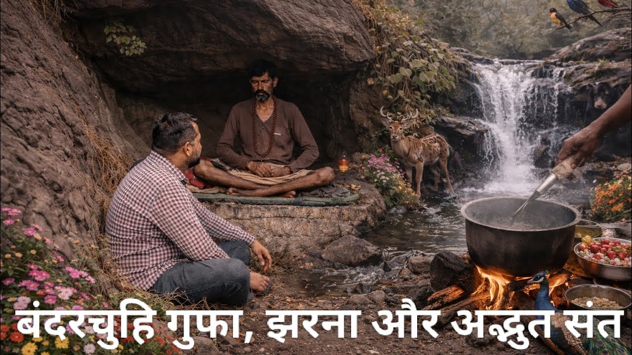 विशाल घनघोर जंगल में खूंखार जंगली जानवरों के बीच एक संत की अटल तपस्या 