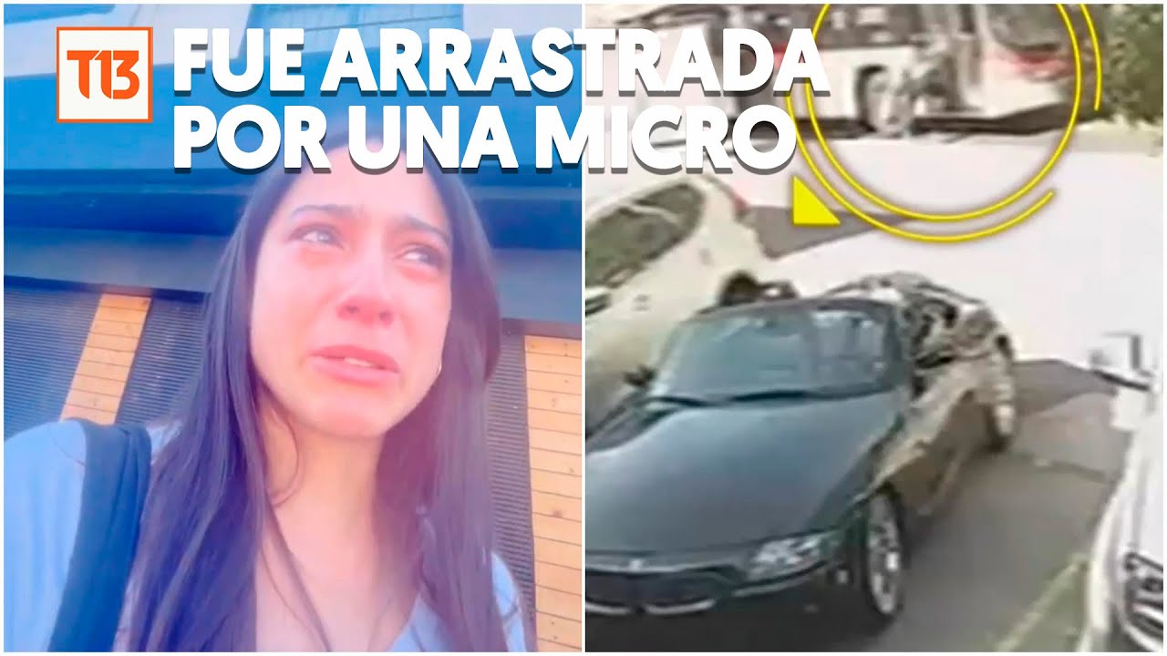 Joven queda atrapada en la puerta una micro y es arrastrada por el suelo de Vitacura