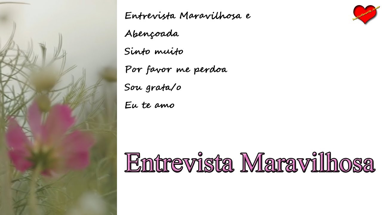 Ho'oponopono para Entrevista maravilhosa