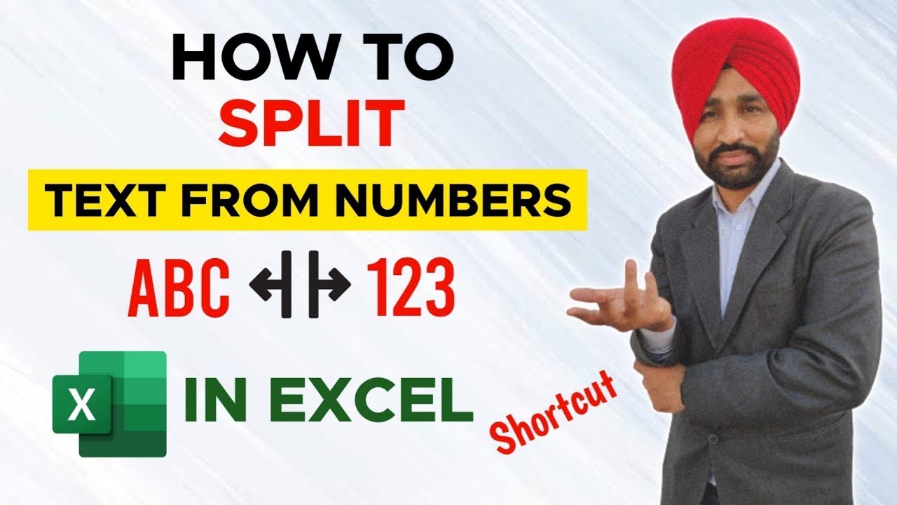 How to Split Text from Numbers in Excel | Excel Short Tips | #shorts