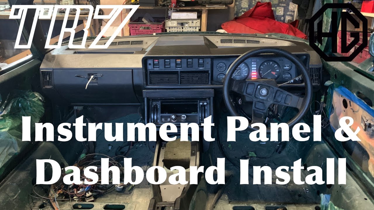 Triumph TR7 Restoration: Instrument Panel and Dashboard install   HD 1080p