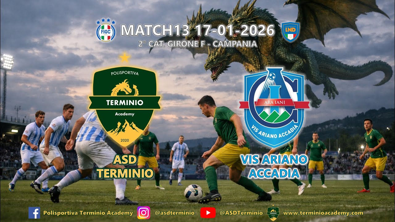 🔴 LIVE | ASD Terminio vs Vis Ariano Accadia  | Giornata 13 - Seconda Categoria 25/26