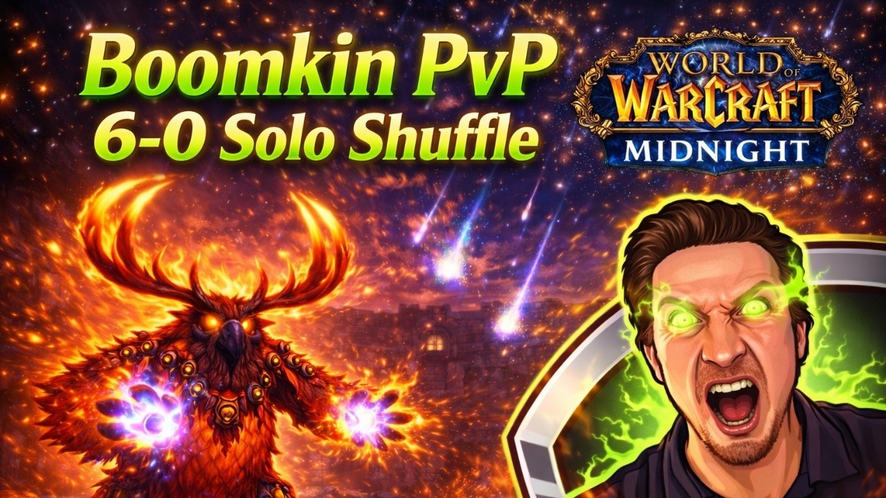 BOOMKIN PVP 6-0 SOLO SHUFFLE - Balance Druid PvP - WoW Midnight 12.0.1