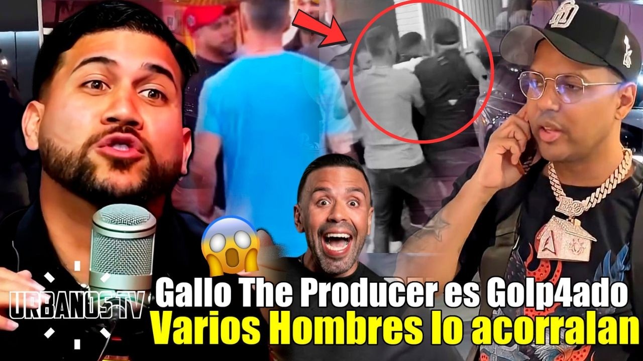 ¡ESCÁNDALO! Golpean a Gallo The Producer Tras la Polémica que Desató en la cabina de Alofoke
