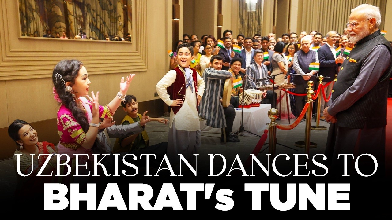 Uzbek kids dance to &lsquo;Ude jab jab zulfen teri&rsquo;&hellip; PM Modi can&rsquo;t stop smiling!
