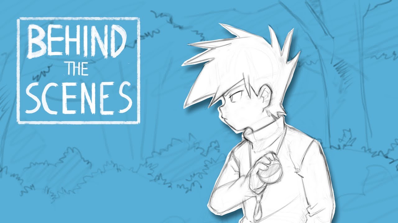 Pokémon SPECIAL Anime - Behind the Scenes - Drawing Green