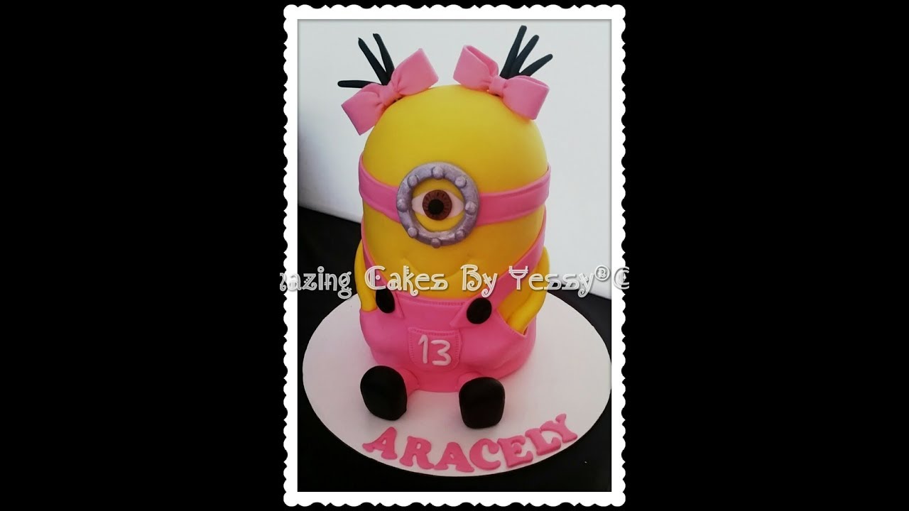 PASTEL DE MINION (NINA)/ MINION CAKE GIRL /MINIAN