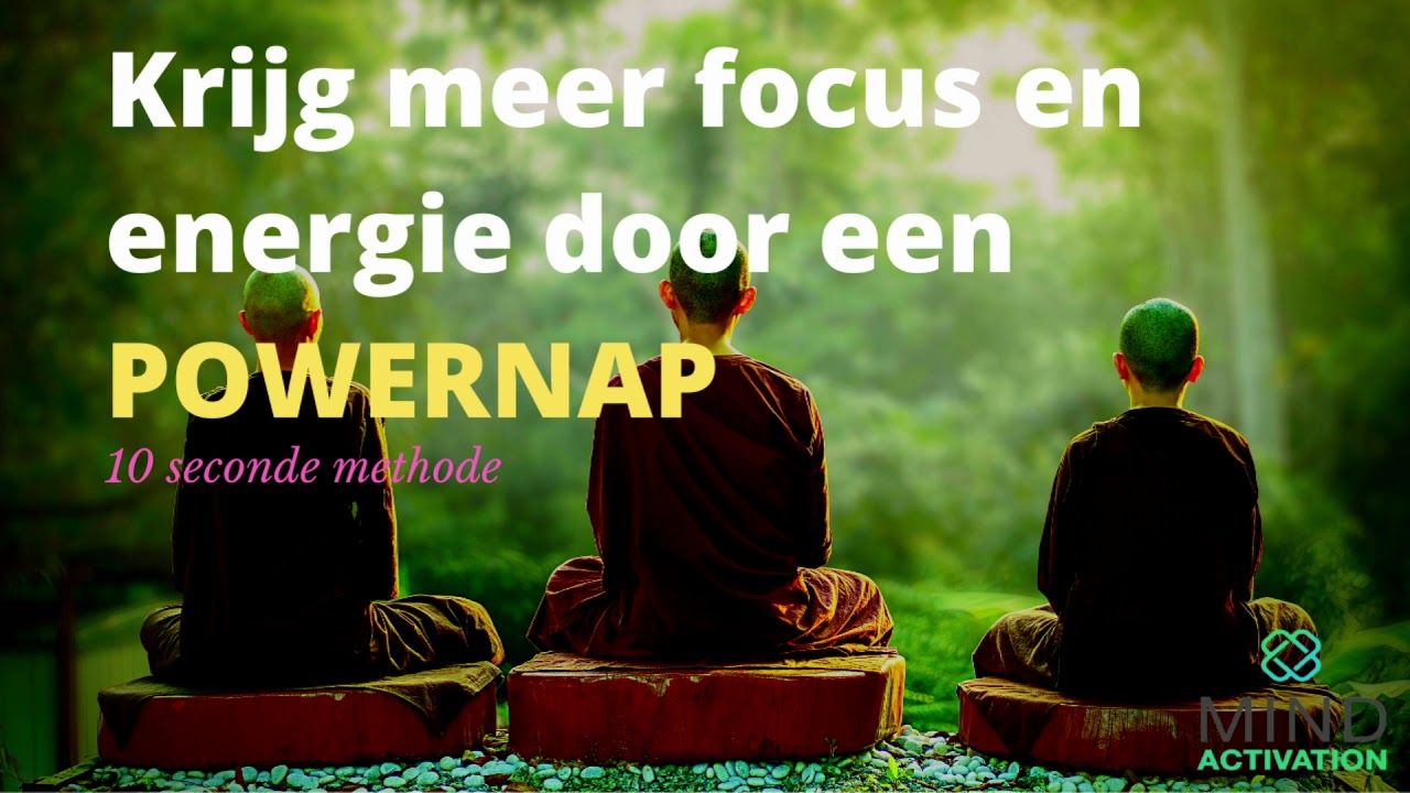 Krijg meer energie door een powernap, 10 seconde methode. 5, 10, 15 minuten geeft jou de voordelen.