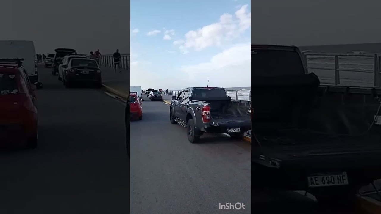 Arriba  de mi moto te muestro las calles de la  costa Argentina 