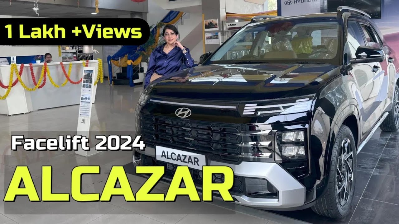 18 kmpl का mileage | 15 lakh में Hyundai Alcazar Facelift 2024 - Signature |