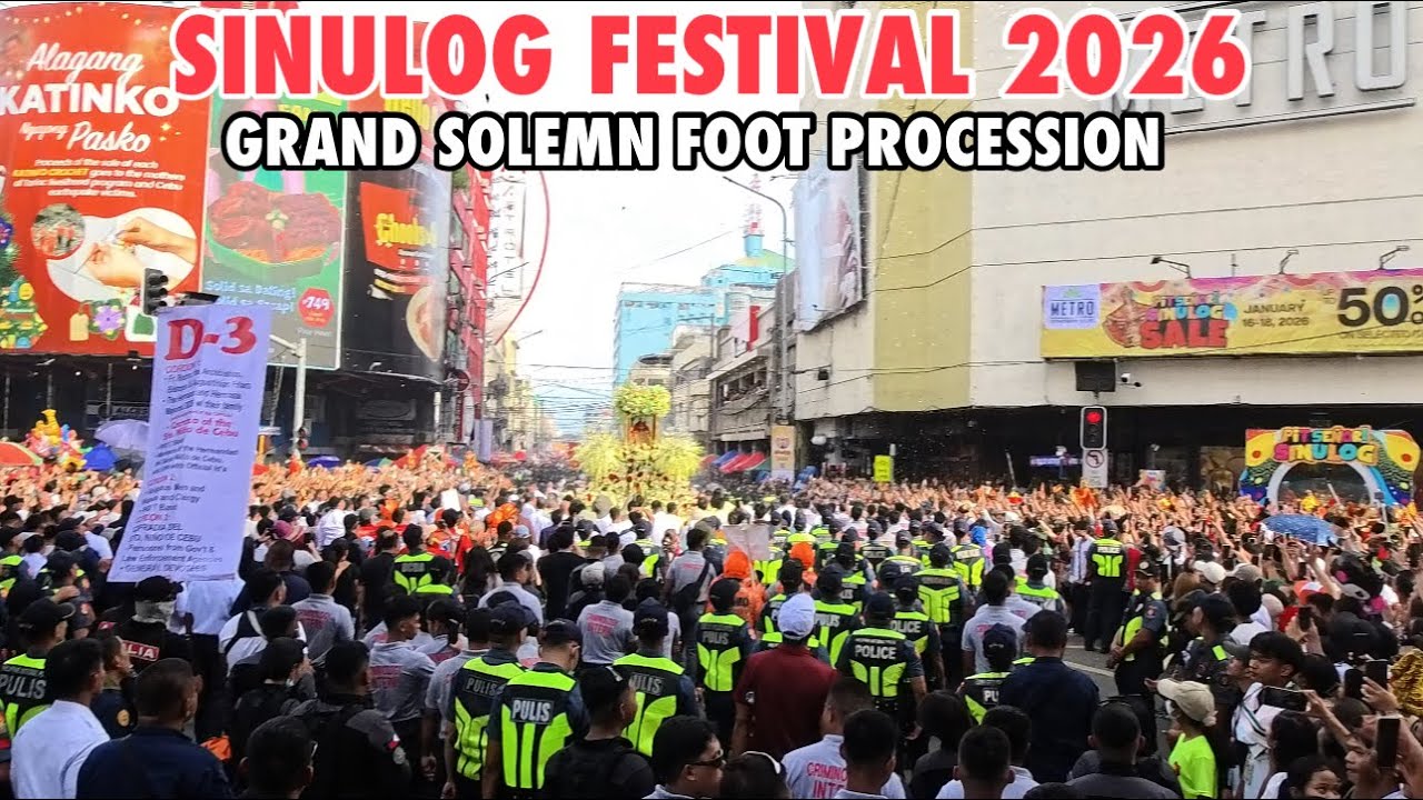 Sinulog 2026 Solemn Foot Procession | Cebu City,Philippines #sinulog2026