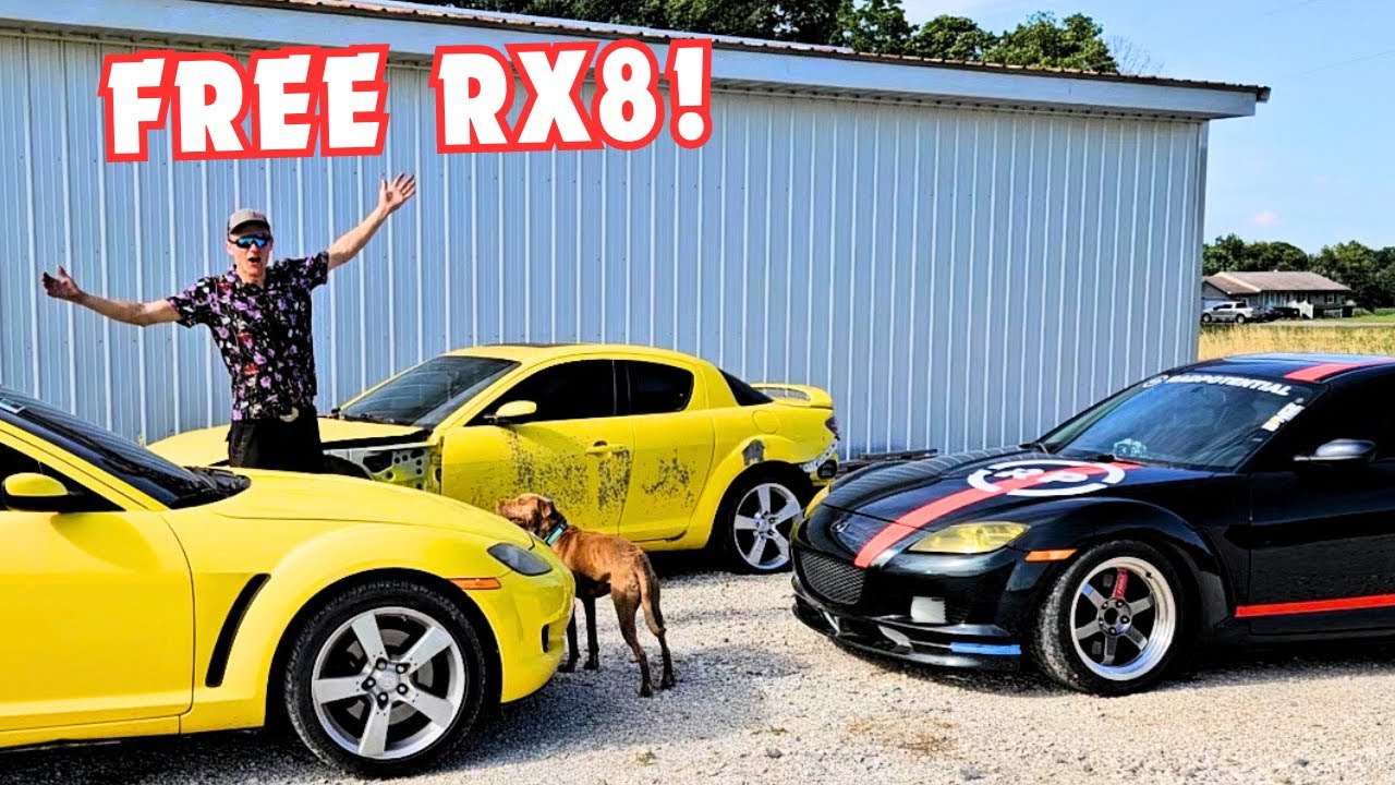 Rare HKS RX8 Parts Came with a FREE Car - 2 YELLOW RX8s!!!