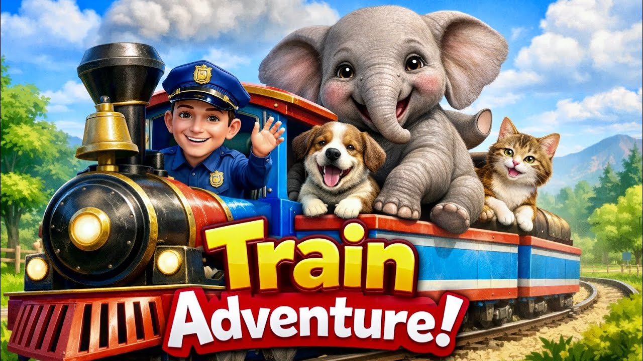 Animal Safari Train 🚂🦁 | Original Kids Song | Jungle Animals & Choo Choo Train