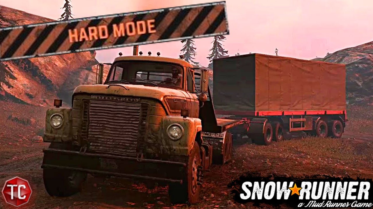 SnowRunner HARD MODE! Re-Opening The Motel and Clearing a ROCK SLIDE!