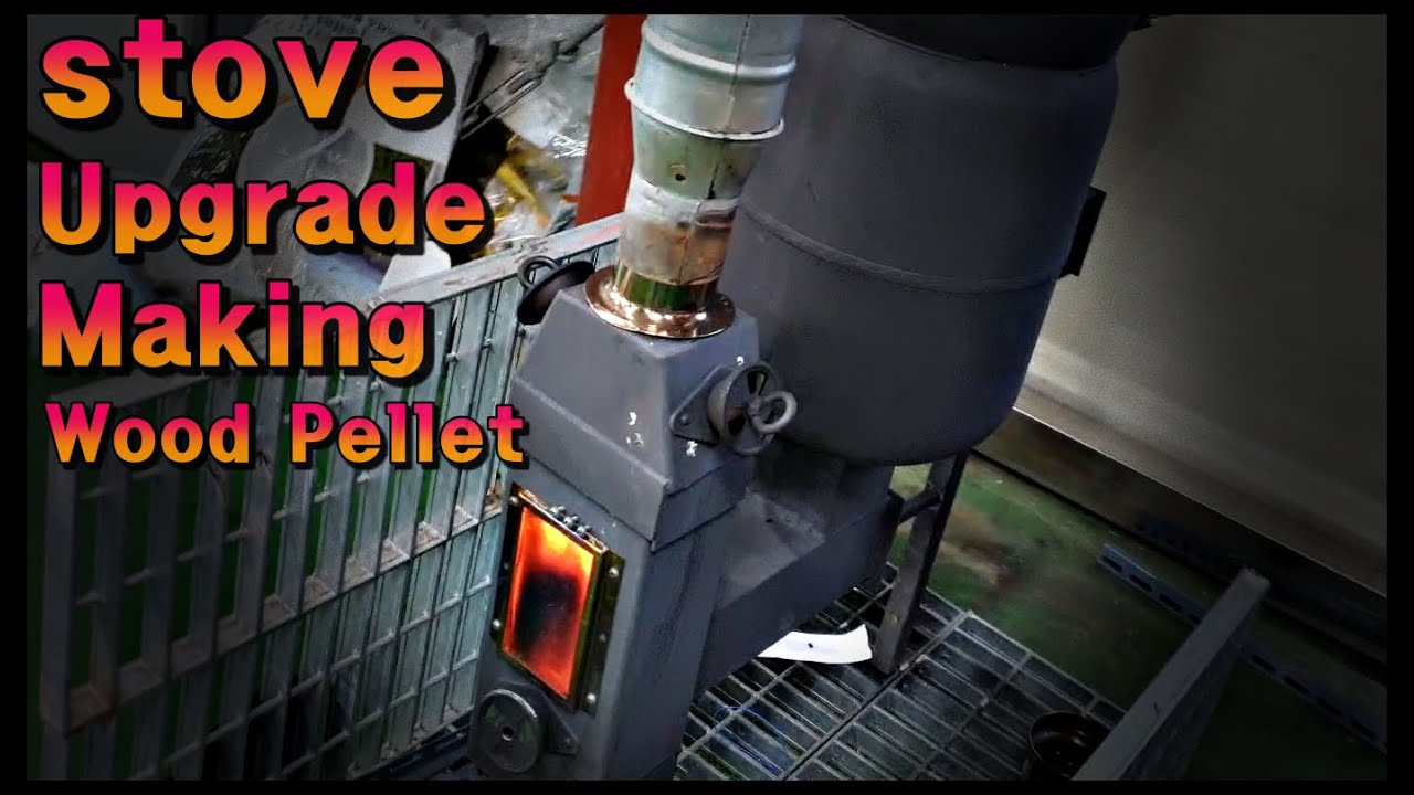 거꾸로타는 난로 개조/pellet stove/Upgrade/Making/난로만들기