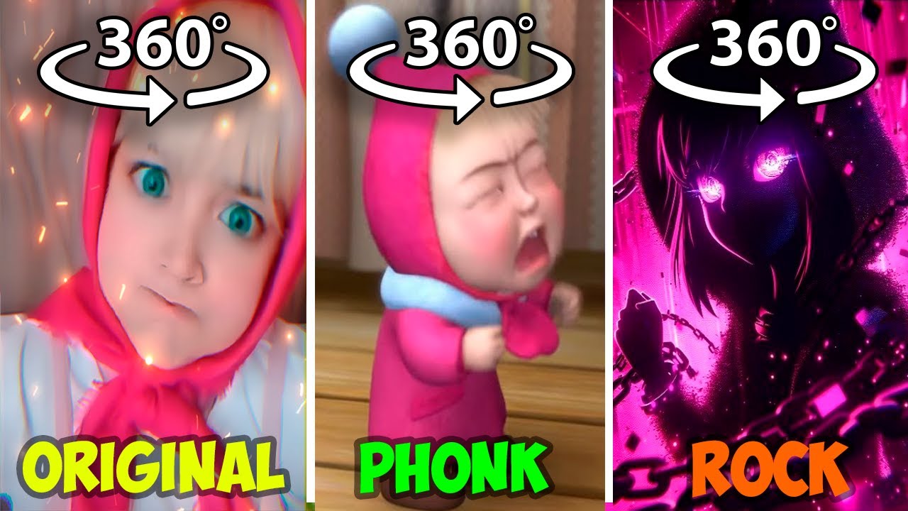 360&deg; VR Masha Original vs Masha Phonk vs Rock