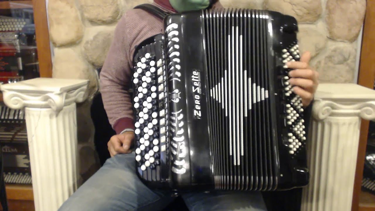 3947 - Black Zero Sette Chromatic Button Accordion C System LMMH 87 120 $2999