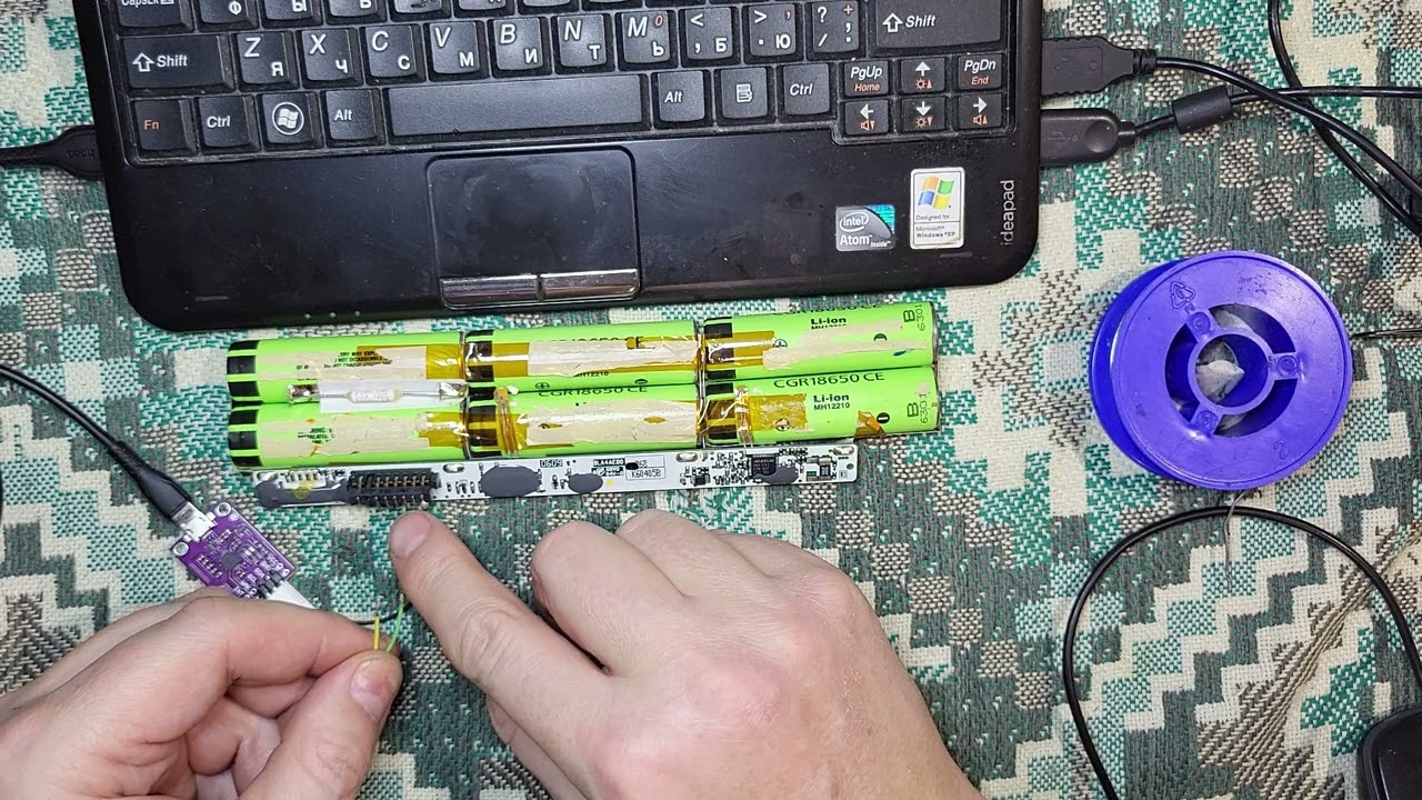 TOSHIBA PA3399U-2BRS, MAX 1781 перепаковка батареи и запуск контроллера, Demo и ломаная.