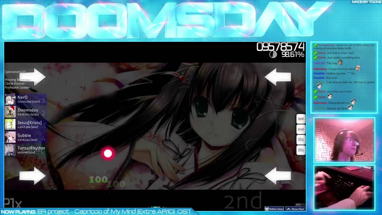 osu! - OSTER project - Capriccio of My Mind [Extra AR10] - Played by Doomsday