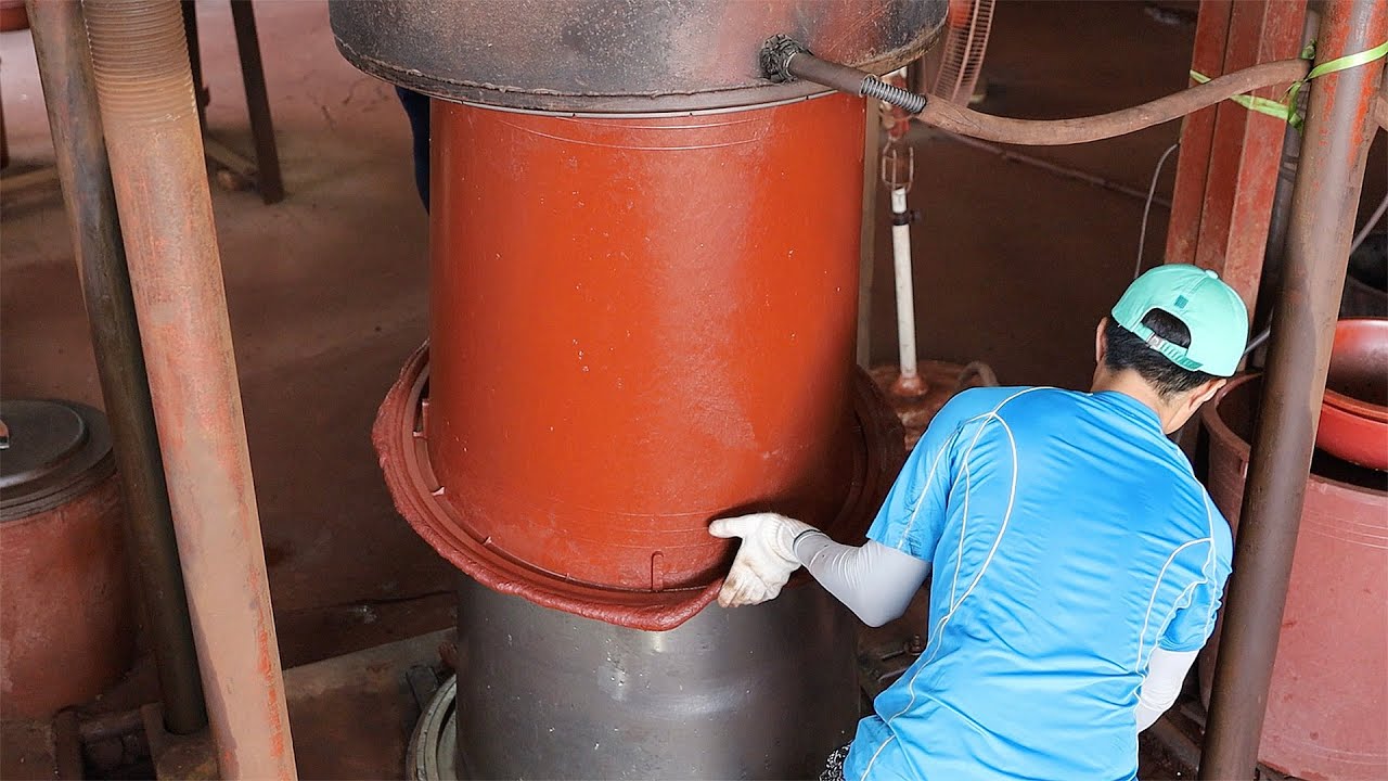 Удивительный процесс изготовления резиновой корзины.