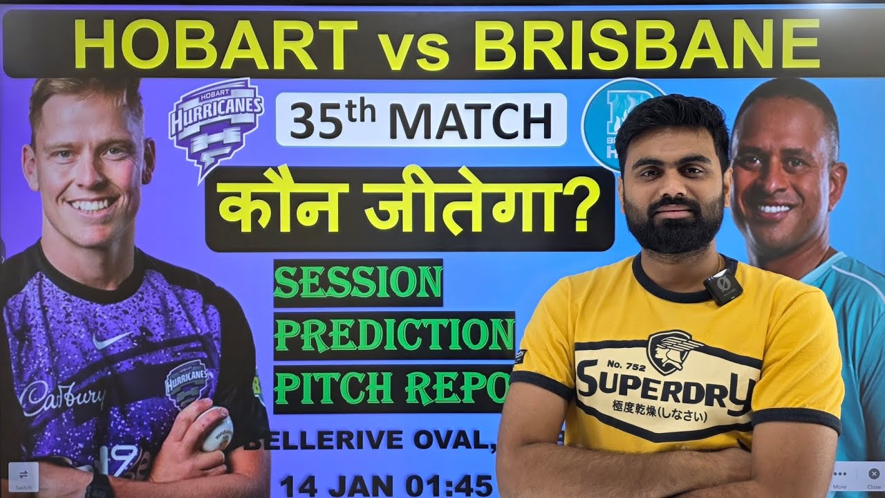 hobart hurricanes vs brisbane heat bbl 35 match prediction, hbh vs brh today match prediction
