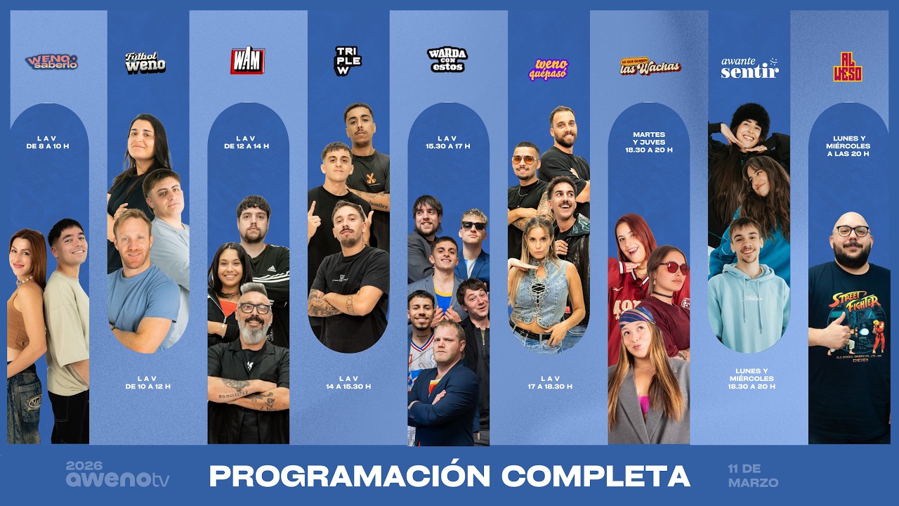 PROGRAMACIÓN COMPLETA 11.03 | #AWENOTV