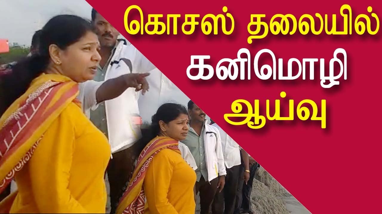 after kamal haasan now kanimozhi visits kosasthalaiyar | latest tamil news today | chennai | redpix