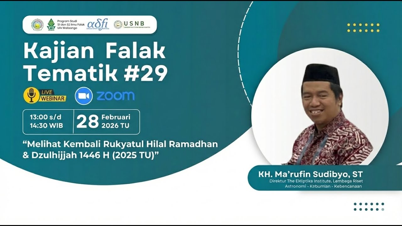 Kajian Falak Tematik: Melihat Kembali Rukyatul Hilal Ramadhan & Dzulhijjah 1446 H (2025 TU)