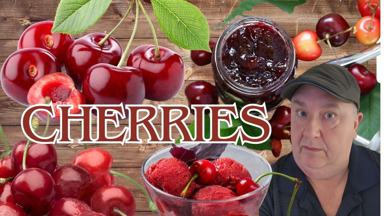 Easy Sorbet and Refrigerator Jam. Cherry Sorbet and Cherry Refrigerator Jam from Fresh Cherries.