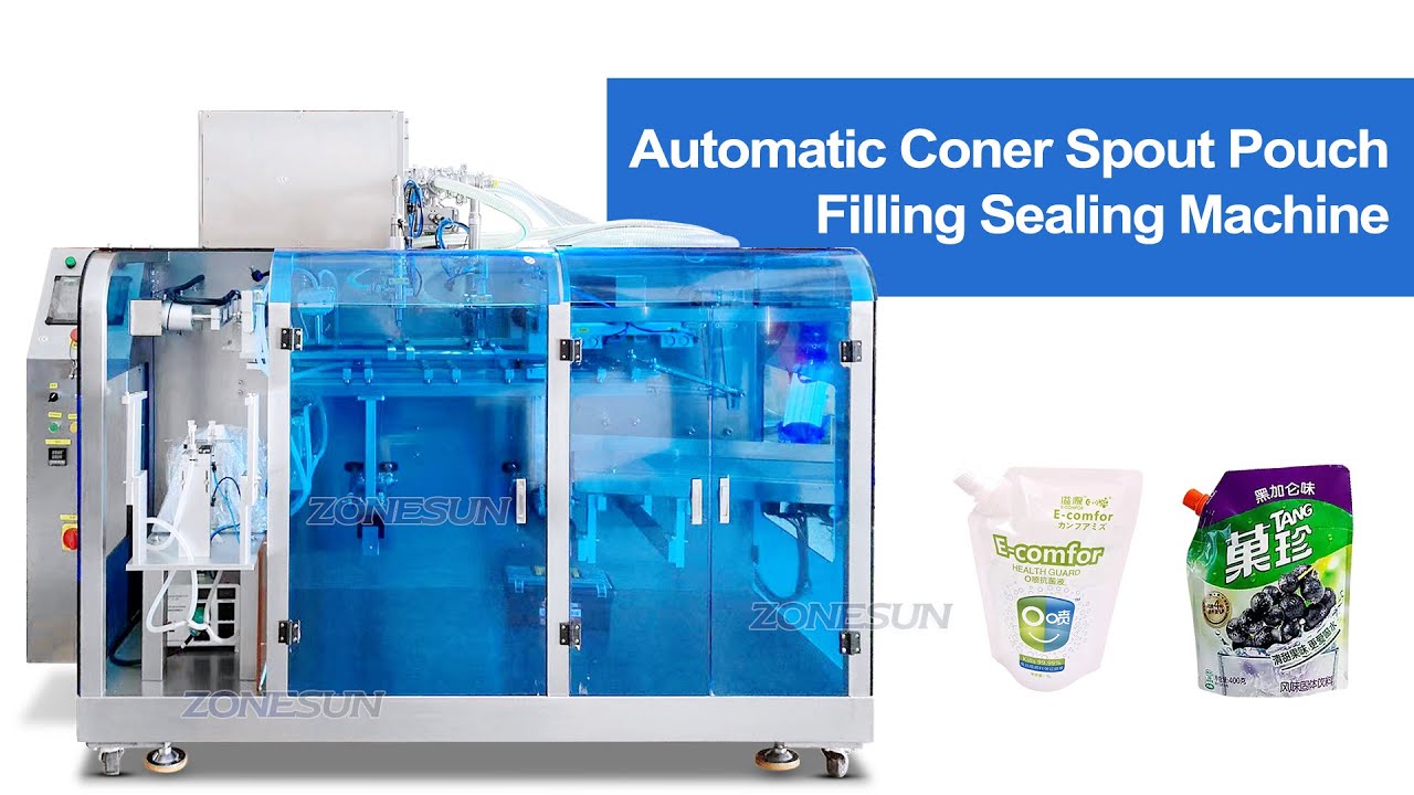 How to Use ZONESUN Automatic Corner Spout Pouch Feeding Filling Sealing Machine