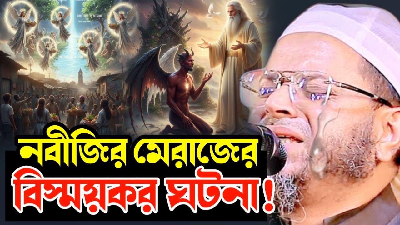 নবীজি (সাঃ) মেরাজের বিস্ময়কর ঘটনা | কাঁদিয়ে দিলেন মুফতি নাসির উদ্দীন আনসারী | Waz Studio