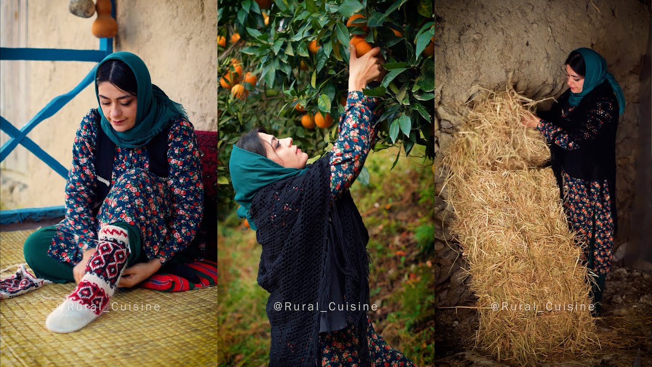 My Rural Daily Routine along with making a delicious and elegant Saffron Chicken🥘